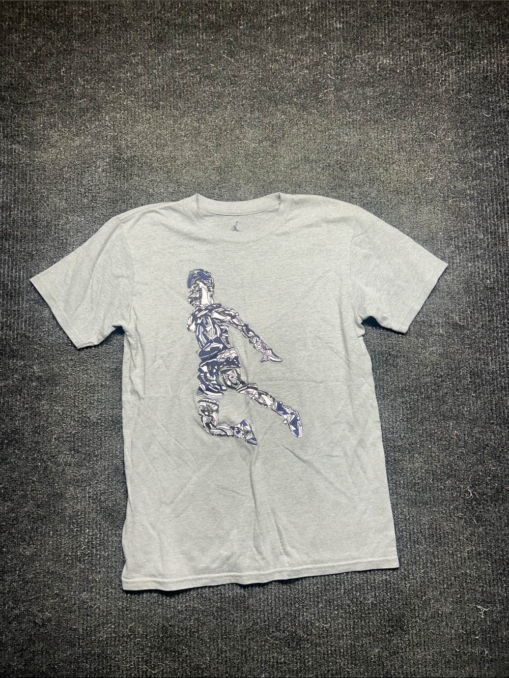 Jordan Light Gray Short Sleeve Graphic Jumpman Tee